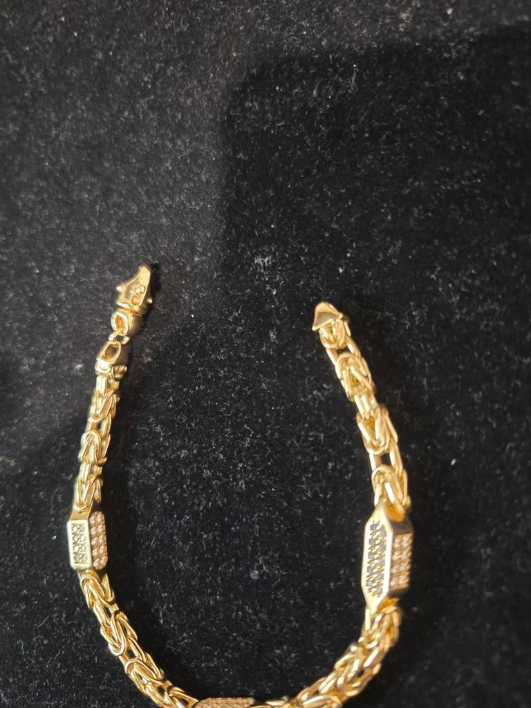 14 k gouden koningsarmband 19,2 gram, Ophalen of Verzenden, Nieuw, Goud, Goud