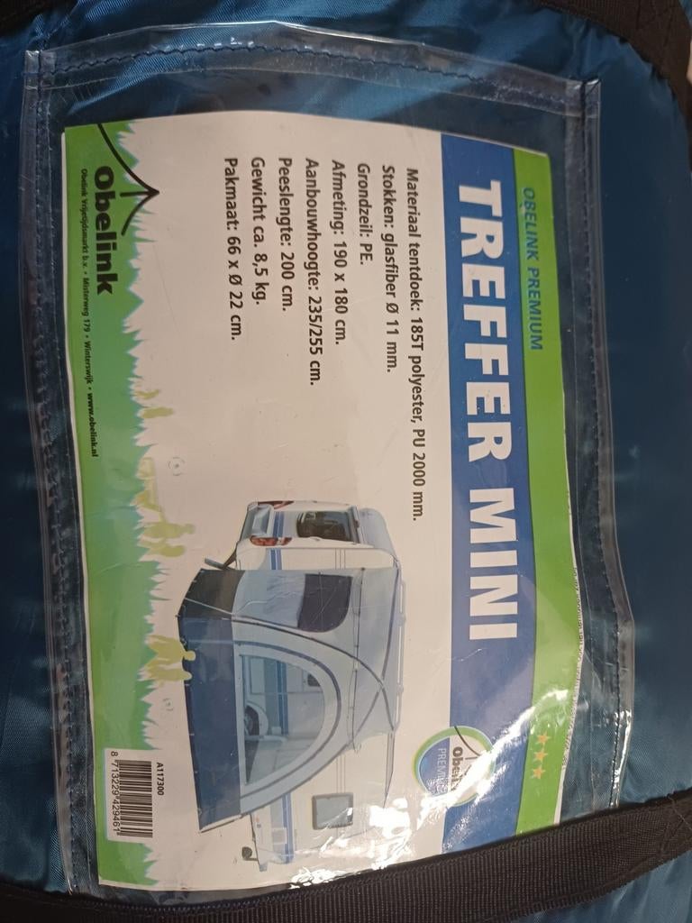 Obelink Treffer Mini Van voortent, Ophalen, Tot en met 2