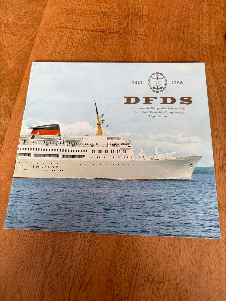 DFDS folder 1966 scheepvaart, Ophalen of Verzenden