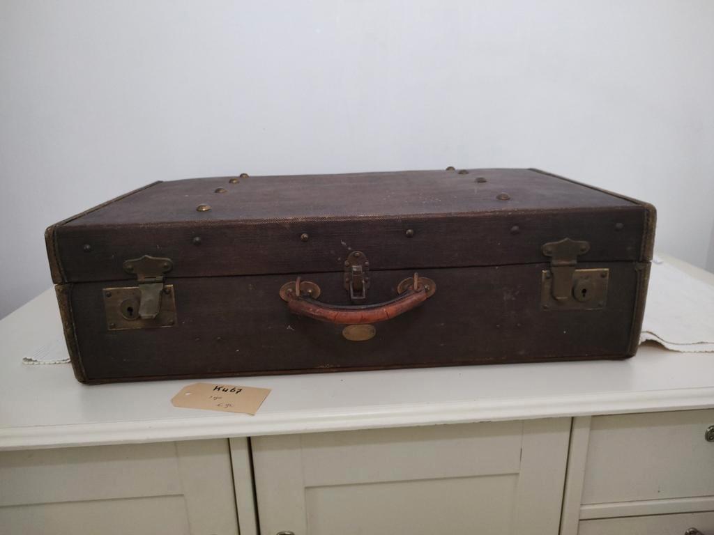 K467 LIPROSTA koffer - hutkoffer, begin 1900 zeer fraai, Sieraden, Tassen en Uiterlijk, Koffers, Overige materialen, Gebruikt