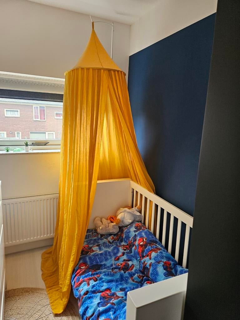 Jollein Klamboe Geel inclusief Stok, Ophalen, Zo goed als nieuw, Klamboe