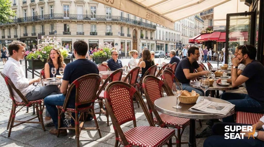 Terrasstoelen aluminium, Wicker terrasmeubilair Paris  215, Ophalen, Nieuw
