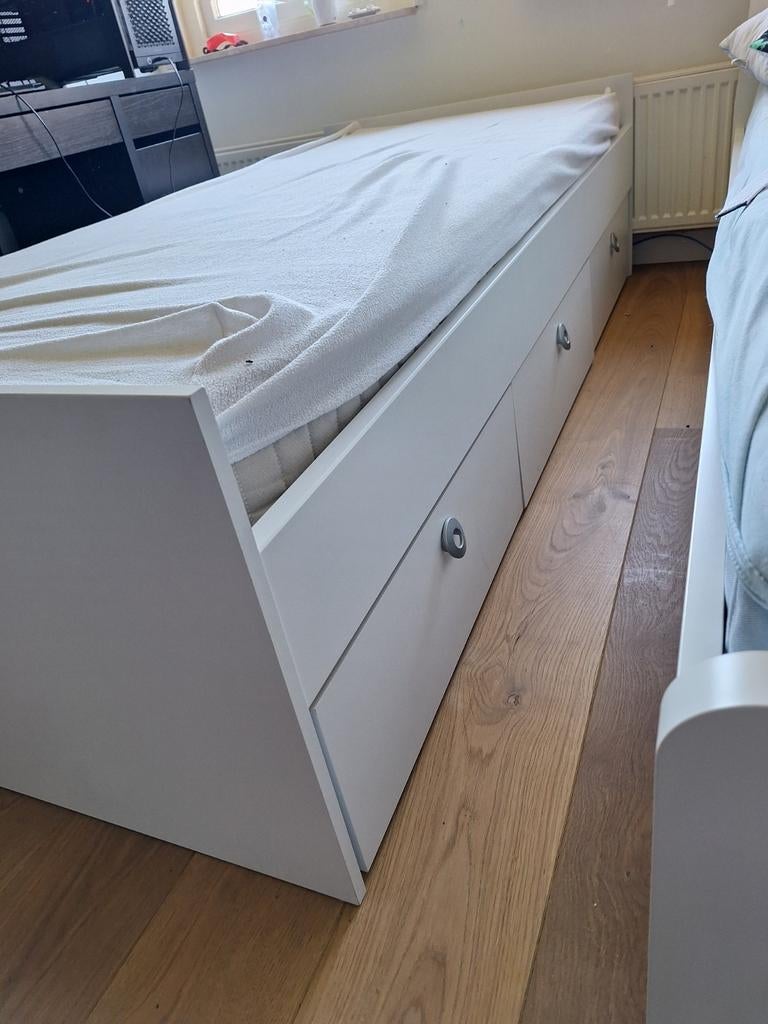 Leuk 1 persoonsbed, Ophalen, Gebruikt, 90 cm, Eenpersoons