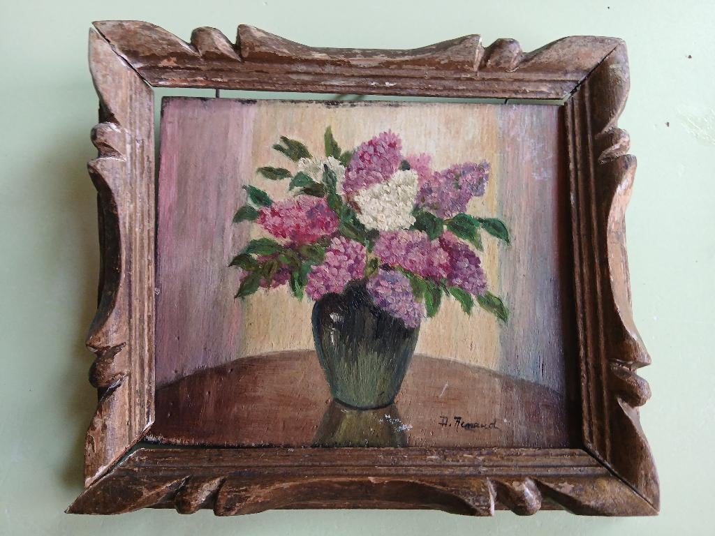 Klein schilderij van A. Renaud, Antiek en Kunst, Ophalen of Verzenden