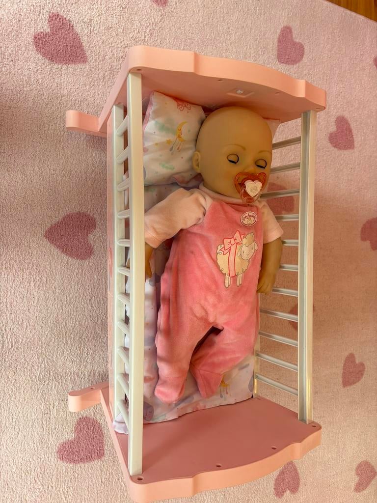 Baby Annabell, pop, bedje en tas met een aantal toebehoren., Verzamelen, Poppenhuizen en Toebehoren, Ophalen, Zo goed als nieuw