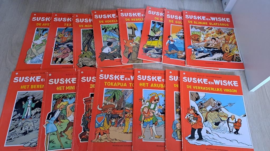 Suske en Wiske stripboeken 15 stuks, Meerdere stripboeken, Ophalen, Gelezen