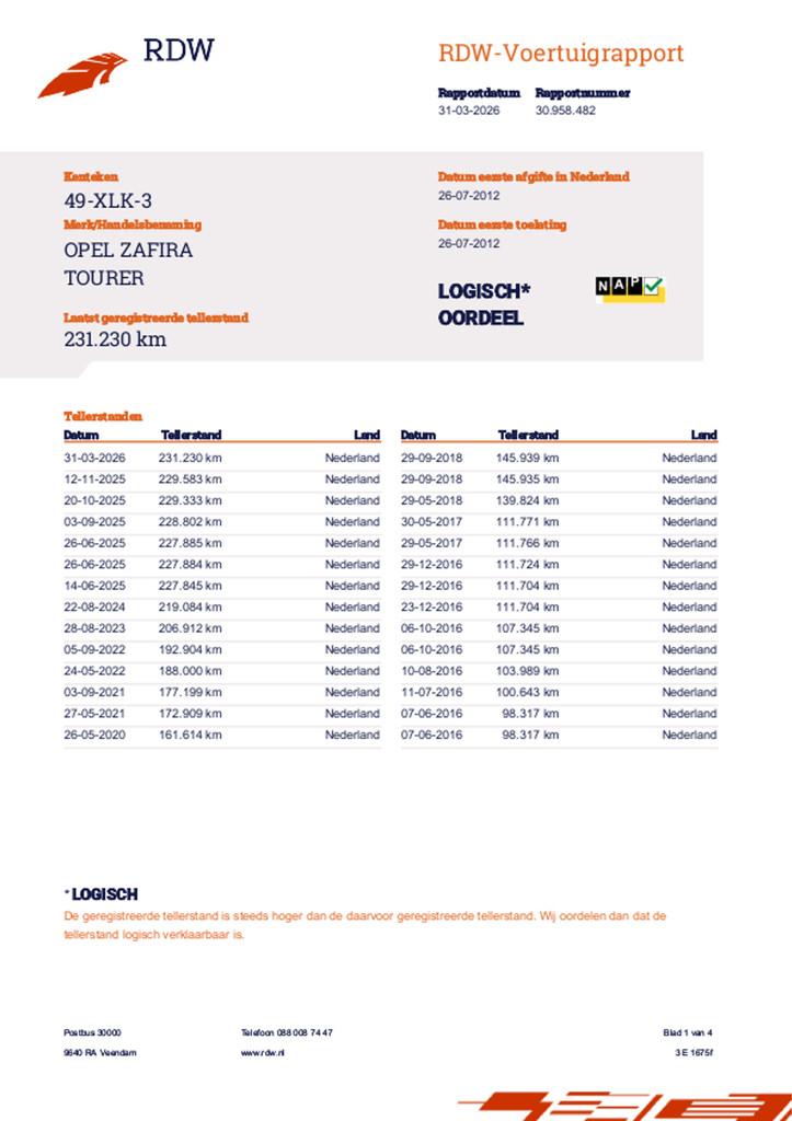 Opel Zafira Tourer 1.4 Cosmo STOELKOELING/ACC/LEDER/19INCH/N, Auto's, Euro 5, 4 cilinders, Bruin, Navigatiesysteem