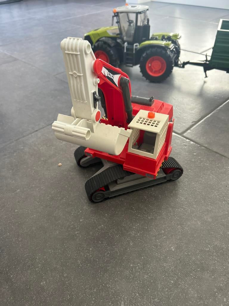 Rode speelgoedkraan playmobil, Ophalen of Verzenden, Gebruikt