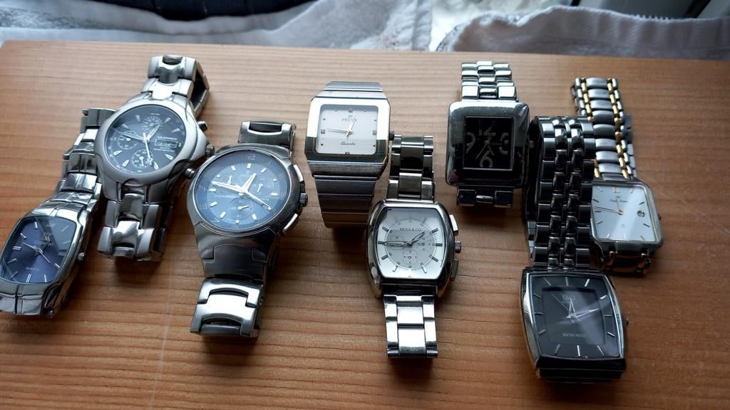8 x quartz horloge heren, Ophalen