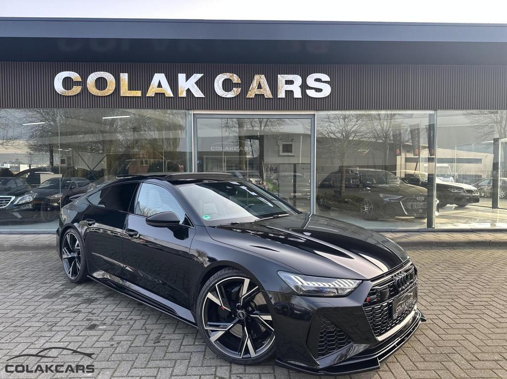 Audi RS7 4.0 TFSI Sportback quattro 600PK 2022 Pano Garantie, Auto's, Audi, Automaat, Gebruikt, 8 cilinders, Zwart