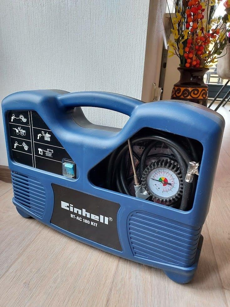 Compressor Einhell BT-AC 180 Kit, Doe-het-zelf en Verbouw, Compressors, Minder dan 25 liter, Ophalen of Verzenden, Zo goed als nieuw