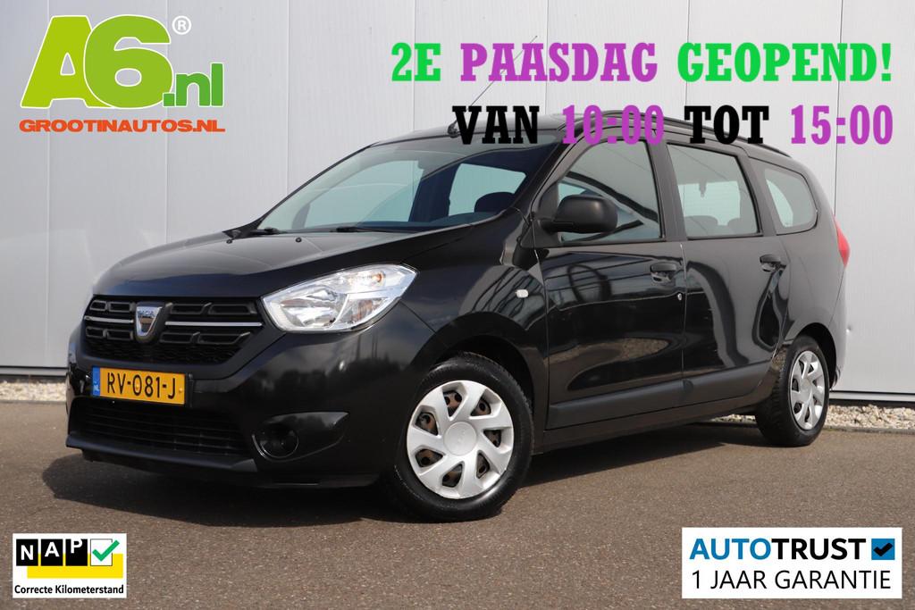 Dacia Lodgy 1.2 TCe Ambiance 7p. Airco Radio Bluetooth Elekt, Auto's, Voorwielaandrijving, Elektrische ramen, Stof, Gebruikt