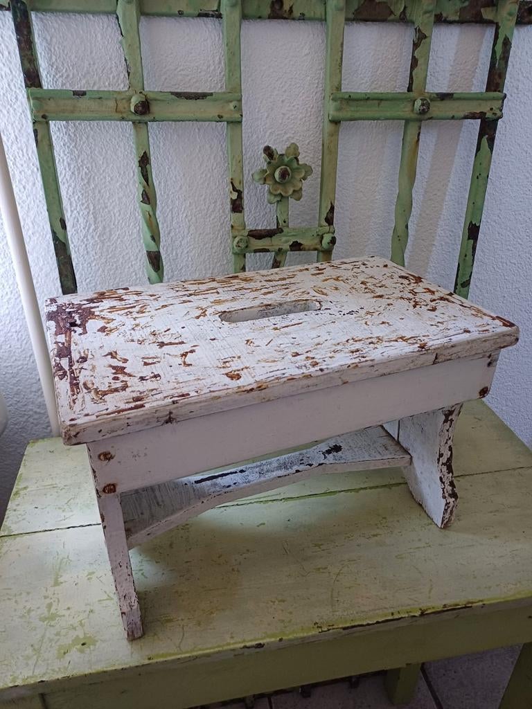 Brocante Houten Bankje, Ophalen of Verzenden