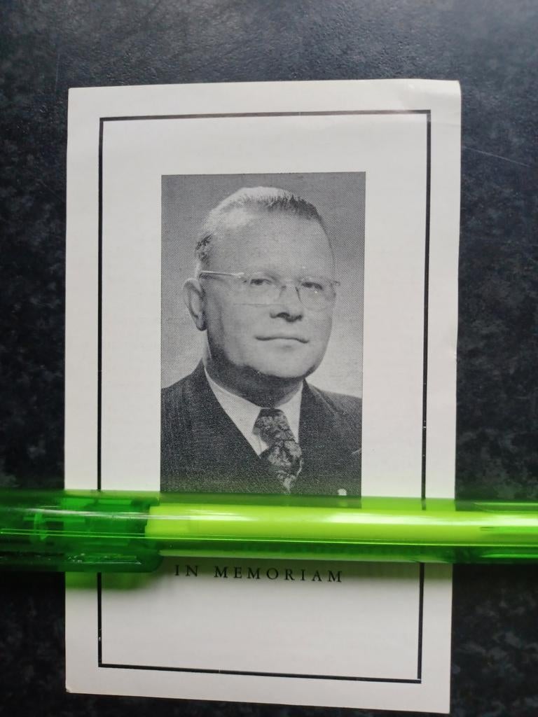 Foto-bidprentje Eindhoven arts Peter Janssen 1910 1958, Ophalen, Bidprentje