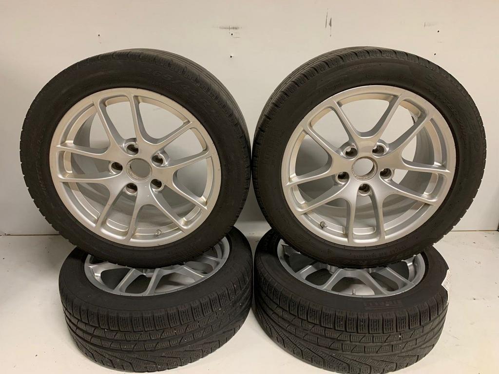 Porsche 981 Boxster cayman velgen met winterbanden!, Auto-onderdelen, Ophalen, 18 inch, Gebruikt, -