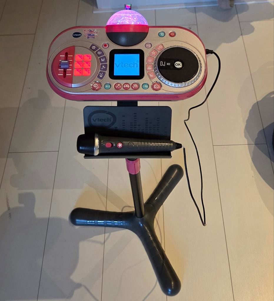 VTech Kidi Super Star DJ Studio - Karaoke en DJ-set, Ophalen of Verzenden, Zo goed als nieuw, Complete set