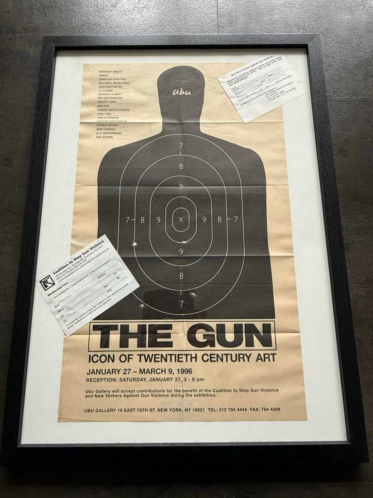 tentoonstellingsposter 1996 the UBU gallery, Ophalen