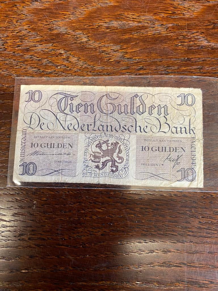 10 gulden 1945 lieftinck tientje, Ophalen of Verzenden, 10 gulden
