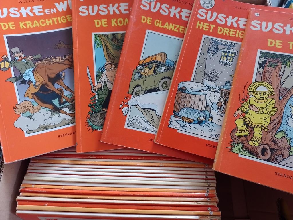 Partij ca 70 stuks Suske en Wiske., Meerdere stripboeken, Ophalen, Gelezen
