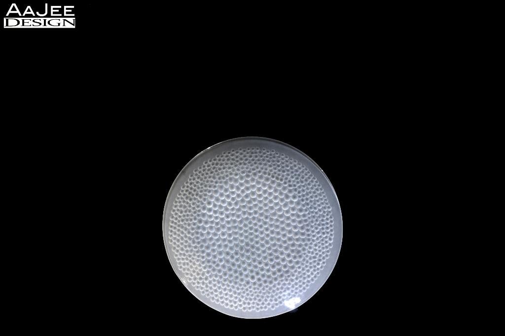 Glazen schaal – in de stijl van Asteroid Jan Sylwester Drost, Gebruikt, Schaal, Rond, Ophalen of Verzenden