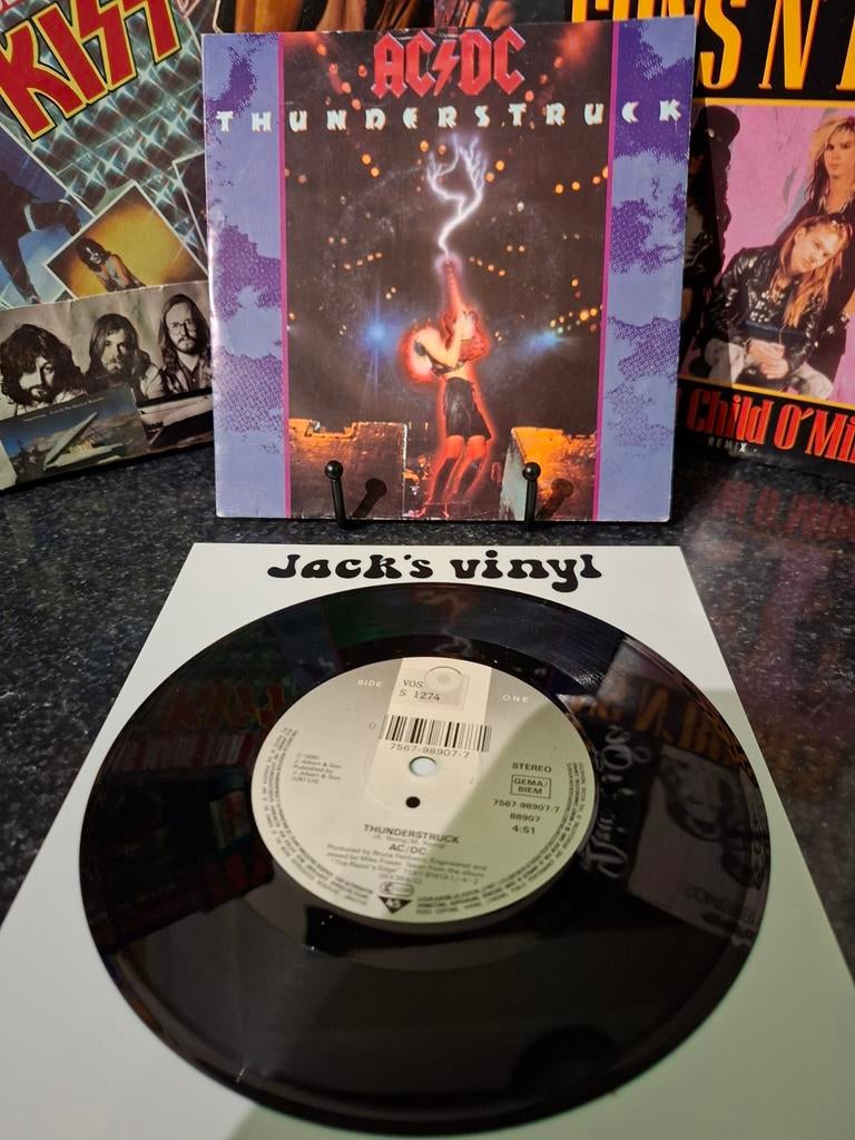 AC/DC - Thunderstruck (Vinyl Single)  1990, Ophalen of Verzenden, Zo goed als nieuw, Overige formaten, Poprock