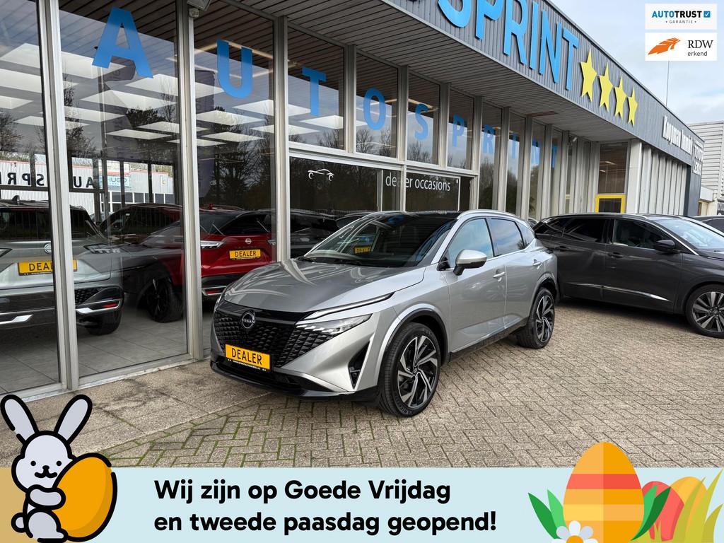 Nissan Qashqai 1.3 MHEV Xtronic Tekna Plus 158PK /PANORAMADA, Gebruikt, Zwart, 4 cilinders, Zwart