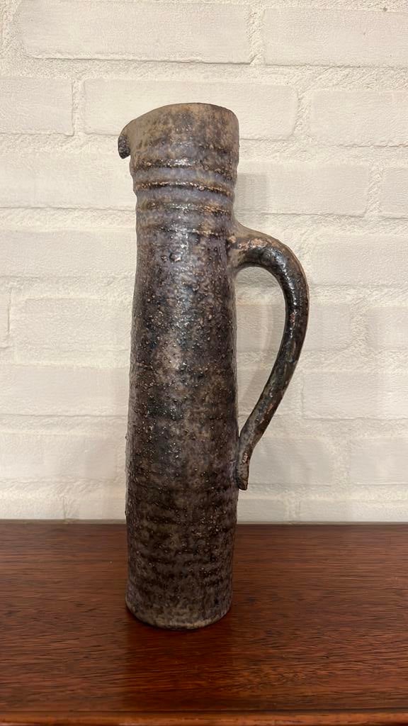 Antiek Vintage Aardewerk Vaas by Mobach Keramiek, jaren 60, Antiek en Kunst, Ophalen
