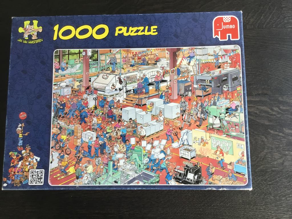 Jan van Haasteren puzzel 1000 stukjes, Hobby en Vrije tijd, Denksport en Puzzels, Ophalen, 500 t/m 1500 stukjes, Gebruikt, Legpuzzel