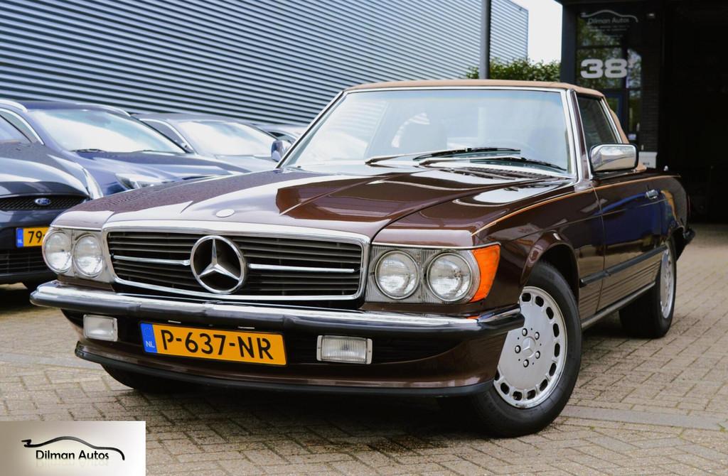 Mercedes SL-klasse 560 SL-1986-Cabrio-Hardtop-Airco-Automaat, Auto's, Mercedes-Benz, Automaat, Achterwielaandrijving, 8 cilinders