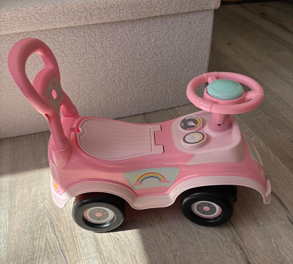 Zo goed al nieuwe roze loopauto!, Ophalen, Zo goed als nieuw