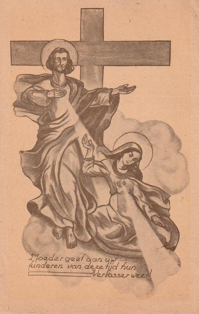 Moeder geef aan uw kinderen van deze tijd hun Verlosser weer, Ophalen of Verzenden, Zo goed als nieuw, Kaart of Prent, Christendom | Katholiek