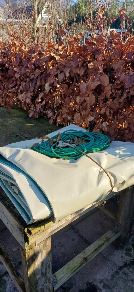 Zwembad Winterzeil  5x10 m met ogen, Tuin en Terras, Zwembad-toebehoren, Ophalen, Gebruikt