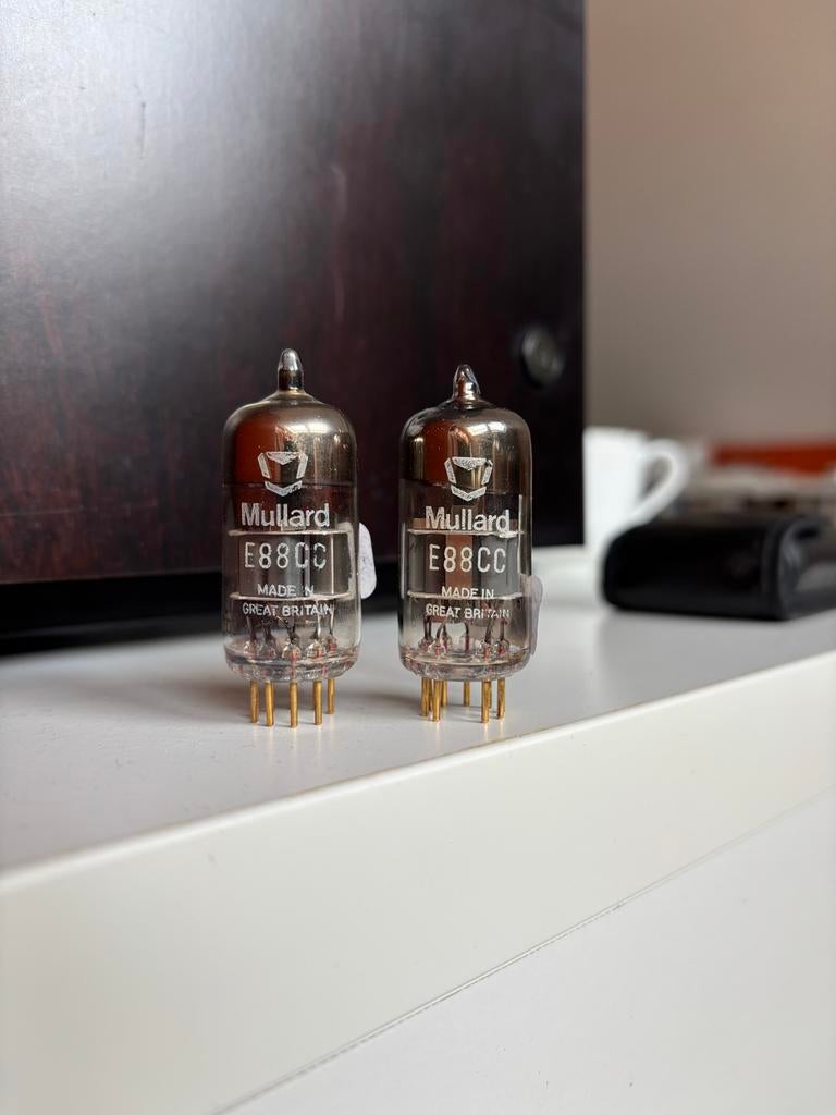 Mullard E88CC - - - matched pair - - -, Audio, Tv en Foto, Buizenversterkers, Ophalen, Buis of Buizen