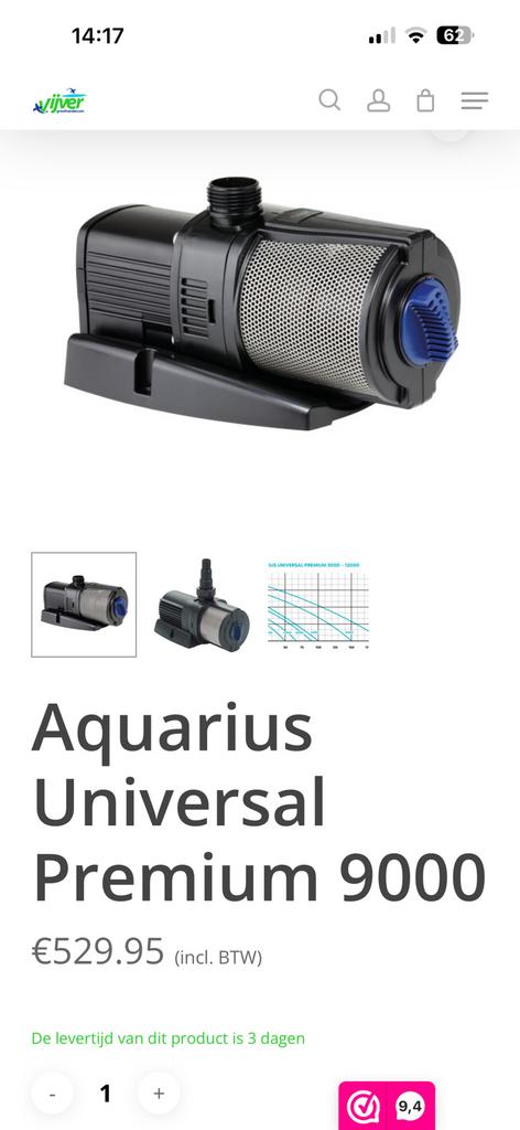 Oase pomp, Tuin en Terras, Vijver-toebehoren, Ophalen, Zo goed als nieuw, Vijverpomp