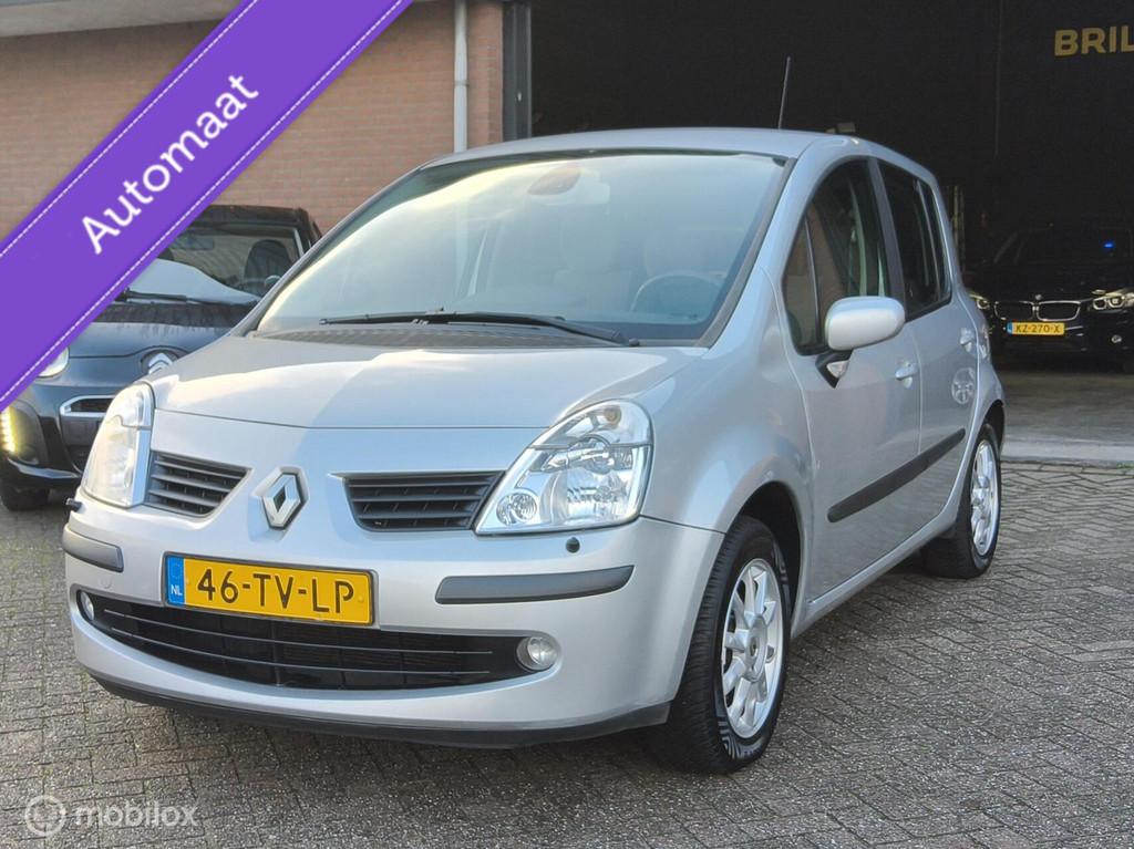 Renault Modus 1.6-16V Dynamique AUTOMAAT|AIRCO|CRUISE|DEALER, Stof, Gebruikt, Zwart, 4 cilinders