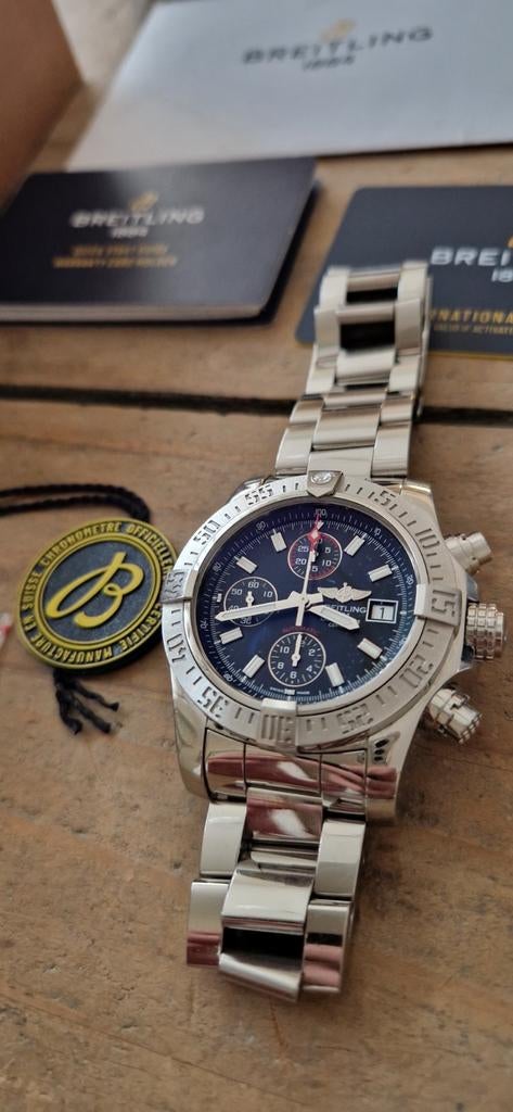 Breitling Avenger 2 A13381 43mm Full Set!, Sieraden, Tassen en Uiterlijk, Horloges | Heren, Ophalen of Verzenden, Zo goed als nieuw