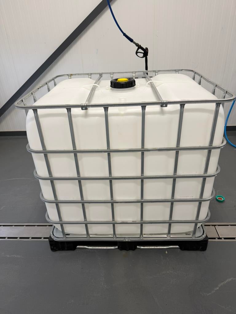 Mauser ibc 1000 liter - watervat - watertank, Tuin en Terras, Ophalen, Kunststof, Met kraantje, 150 liter of meer