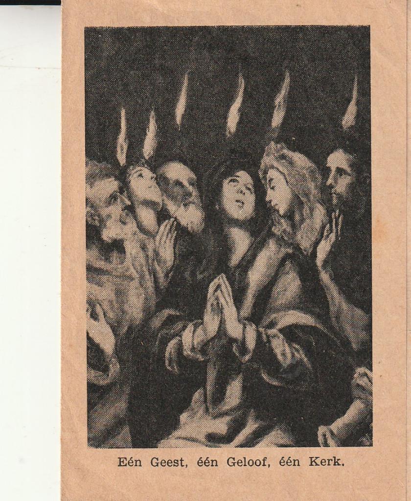 Een Geest, een Kerk, een Geloof 1960, Ophalen of Verzenden, Gebruikt, Kaart of Prent, Christendom | Katholiek