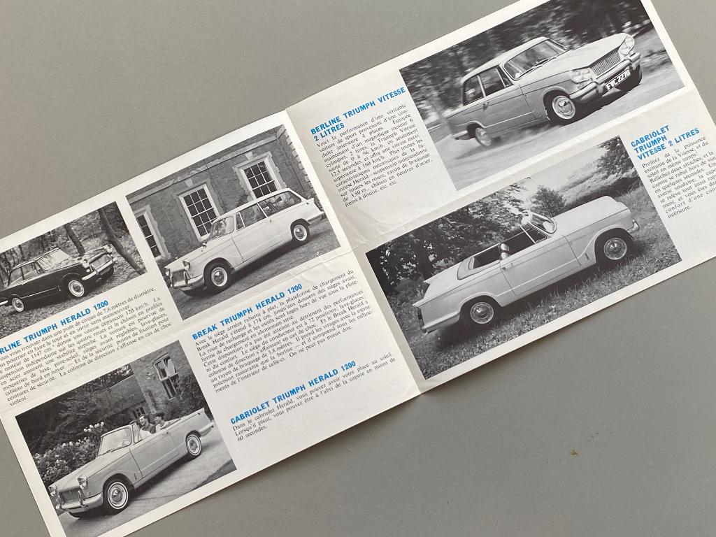 TRIUMPH folder van o.a. GT6, TR4A en de Spitfire Mk.2 , Ophalen of Verzenden, Zo goed als nieuw, Overige merken