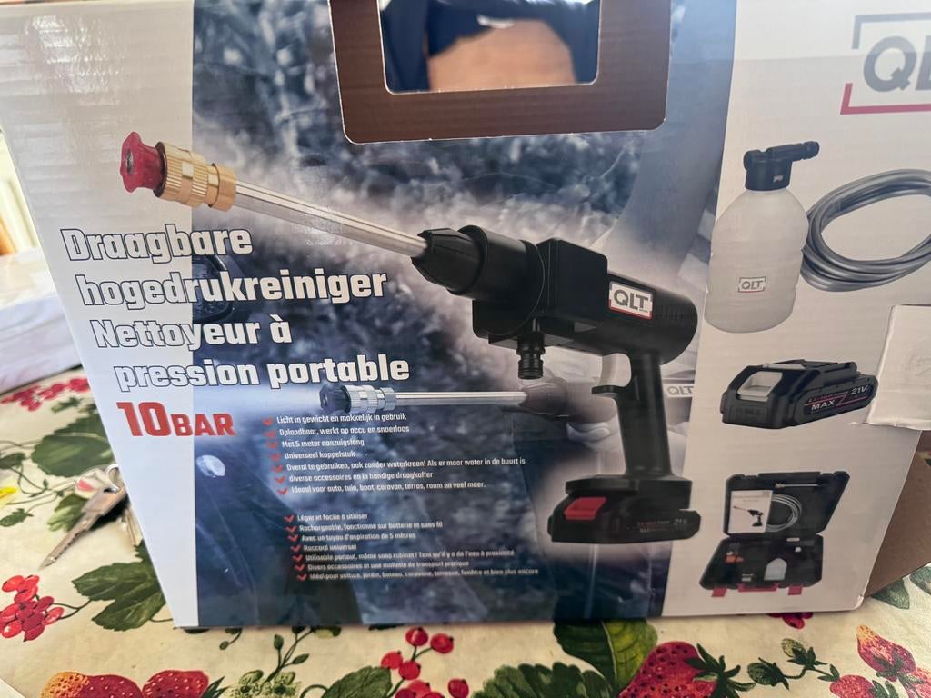 De QLT Hogedrukreiniger, Ophalen of Verzenden, Nieuw, Accu, QLT