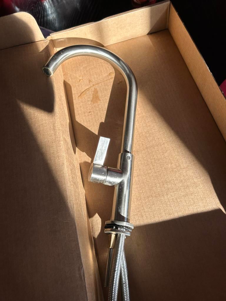 JOB RVS Keukenkraan - Zo goed als nieuw, Doe-het-zelf en Verbouw, Ophalen, Zo goed als nieuw, Rvs, Kraan