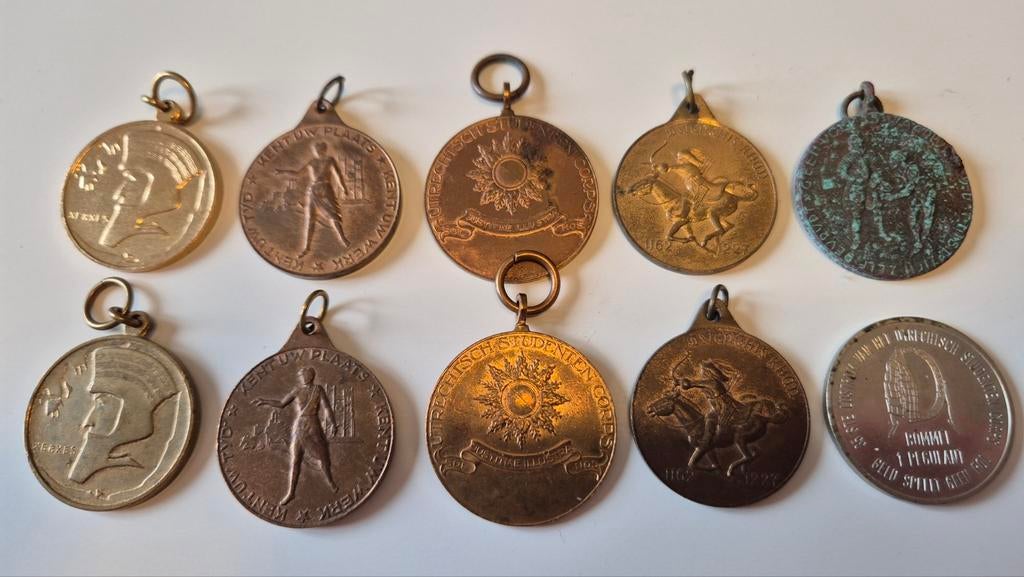 penningen lustrum Utrechtsch Studenten Corps (USC), Ophalen of Verzenden, Overige materialen, Nederland