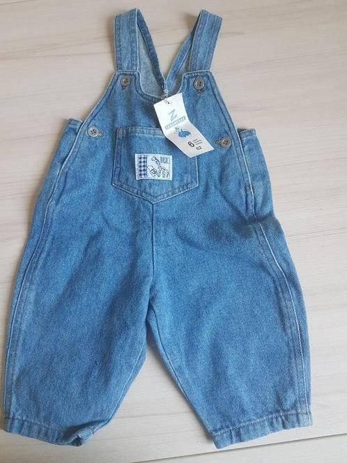 Tuinbroek spijkerstof maat 62, Kinderen en Baby's, Babykleding | Maat 62, Broekje, Jongetje of Meisje, Nieuw, Ophalen of Verzenden