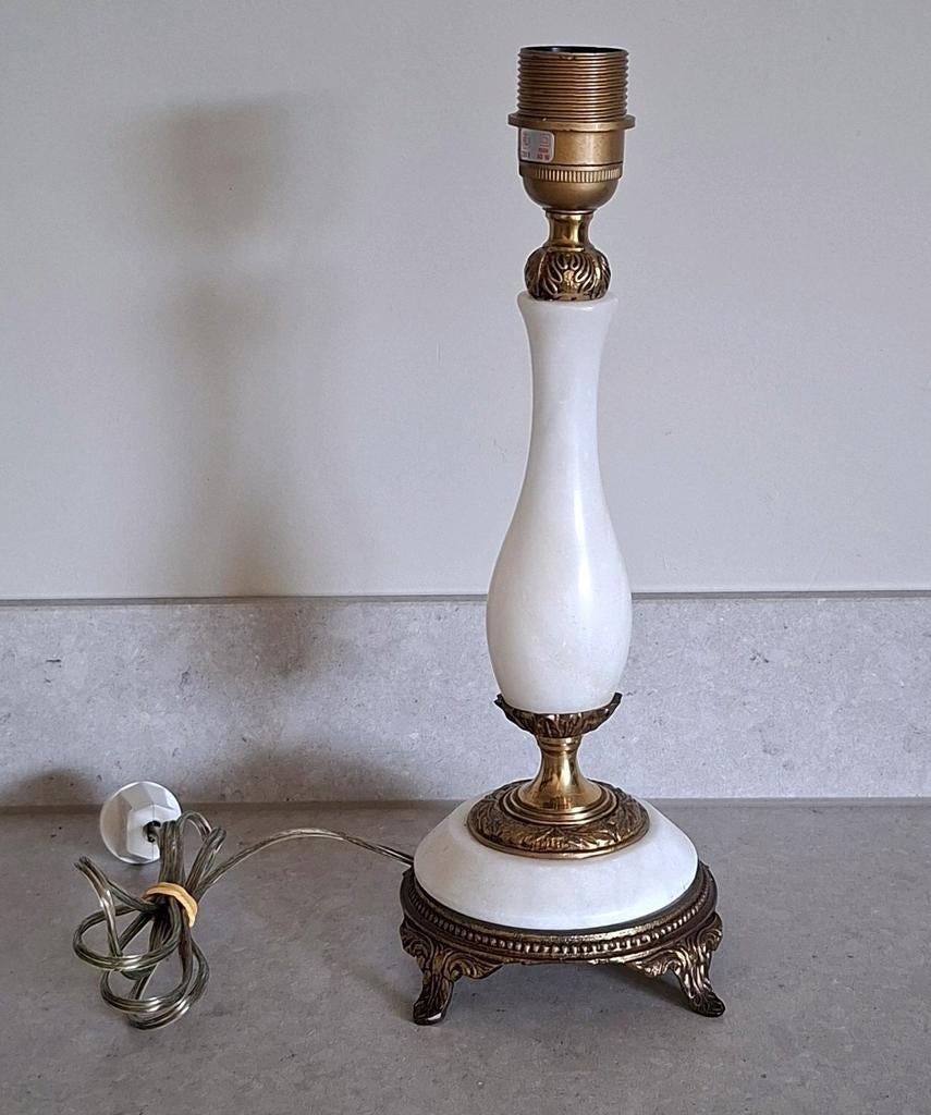 Vintage lampenvoet met luxe uitstraling, Gebruikt, Barok, Ophalen of Verzenden, Metaal