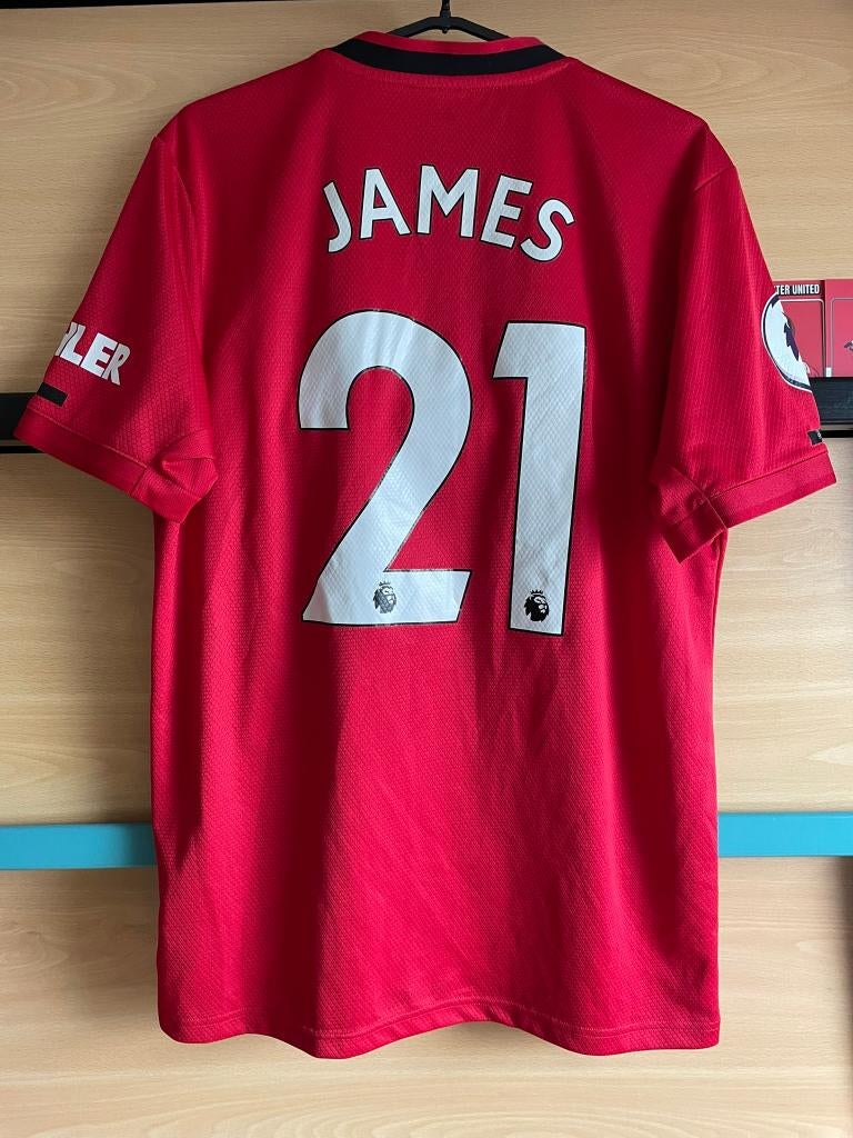 James #21 Manchester United Adidas Voetbalshirt Maat M, Kleding | Heren, Maat 48/50 (M), Ophalen of Verzenden, Zo goed als nieuw