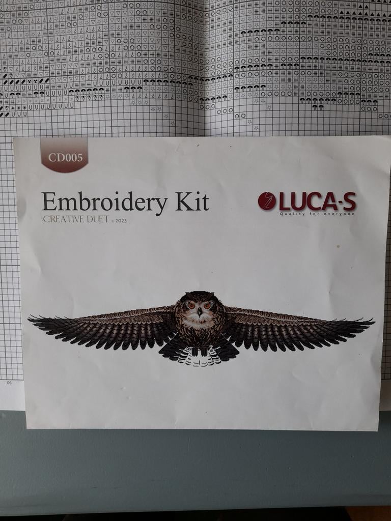 Borduurpatroon uil, Ophalen of Verzenden, Patroon