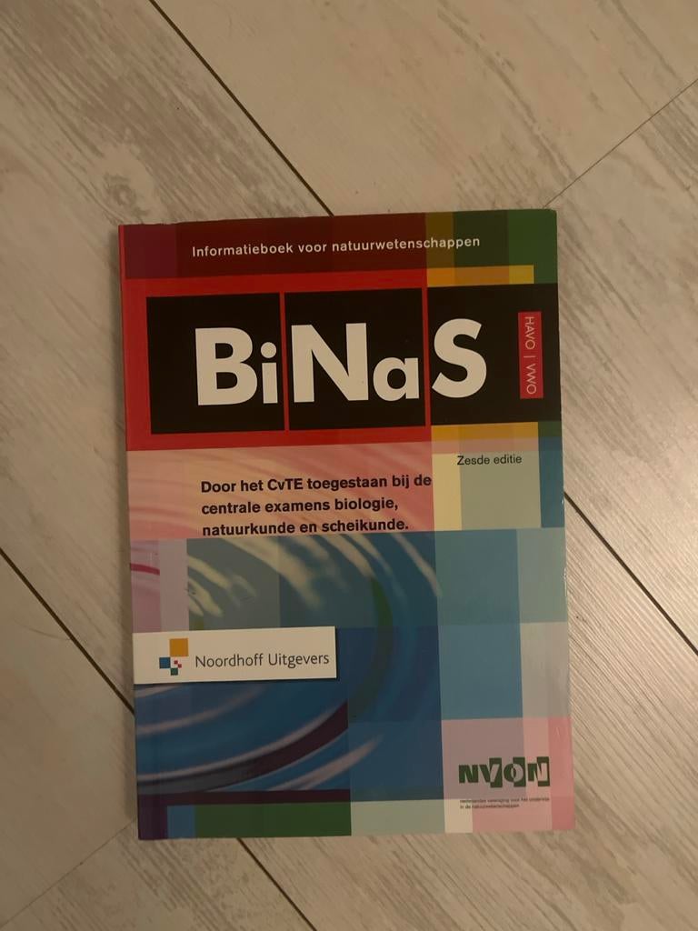 BiNaS zesde editie HAVO | VWO, Ophalen of Verzenden, Gelezen, HAVO, Overige vakken