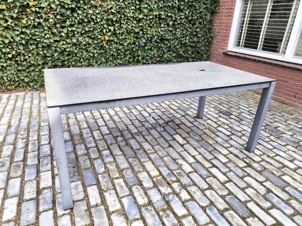 Tuintafel, Ophalen, Gebruikt, Rechthoekig, Hout