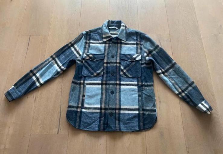 Zara houthakkers blouse s nieuwstaat, Ophalen of Verzenden, Zo goed als nieuw, Maat 36 (S), Blauw