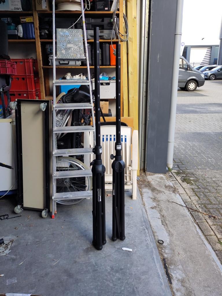 JB systems luidspreker stands set met gasveren, Ophalen, Zo goed als nieuw